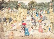 Maurice Prendergast The Mall Central Park oil on canvas